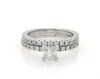 Thumbnail Image 1 of Previously Owned Princess-Cut Diamond Bridal Set 1 ct tw 14K White Gold Size 5