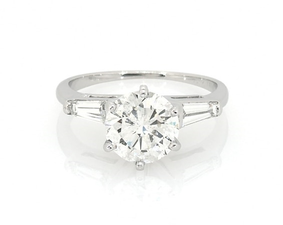 Previously Owned Round-Cut Diamond Engagement Ring 1-7/8 ct tw 14K White Gold Size 5.75