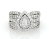Thumbnail Image 1 of Previously Owned Pear-Shaped Diamond Bridal Set 2 ct tw 14K White Gold Size 7.25