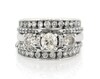 Thumbnail Image 1 of Previously Owned Round-Cut Diamond Three-Stone Bridal Set 2-3/8 ct tw 14K White Gold Size 5.5