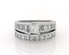Thumbnail Image 1 of Previously Owned Princess-Cut Diamond Bridal Set 3 ct tw 14K White Gold Size 7