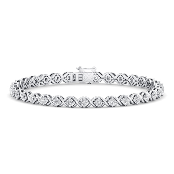 Previously Owned KAY Lab-Grown Diamonds Bracelet 3 ct tw 14K White Gold