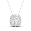 Thumbnail Image 0 of Previously Owned Lab-Created Diamonds by KAY Necklace 1/2 ct tw 14K White Gold 18"