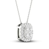 Thumbnail Image 1 of Previously Owned Lab-Created Diamonds by KAY Necklace 1/2 ct tw 14K White Gold 18"