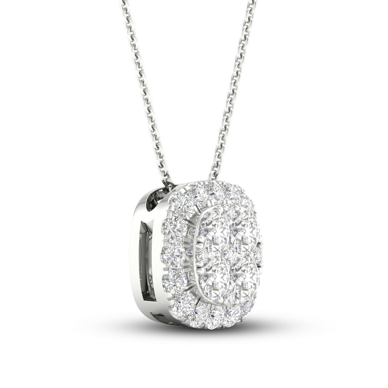 Main Image 2 of Previously Owned KAY Lab-Grown Diamonds Necklace 1/2 ct tw 14K White Gold 18&quot;