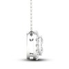 Thumbnail Image 2 of Previously Owned Lab-Created Diamonds by KAY Necklace 1/2 ct tw 14K White Gold 18"