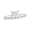 Thumbnail Image 1 of Previously Owned Lab-Grown Diamonds Princess-Cut Solitaire Engagement Ring 1-1/4 ct tw 14K White Gold (I/SI2)