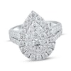 Thumbnail Image 1 of Previously Owned Lab-Grown Diamonds Multi-Diamond Center Engagement Ring 2-1/2 ct tw 14K White Gold