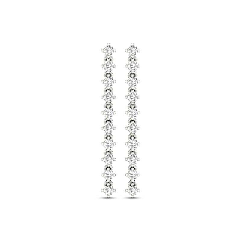 Previously Owned Lab-Created Diamonds by KAY Drop Earrings 1-1/4 ct tw 14K White Gold