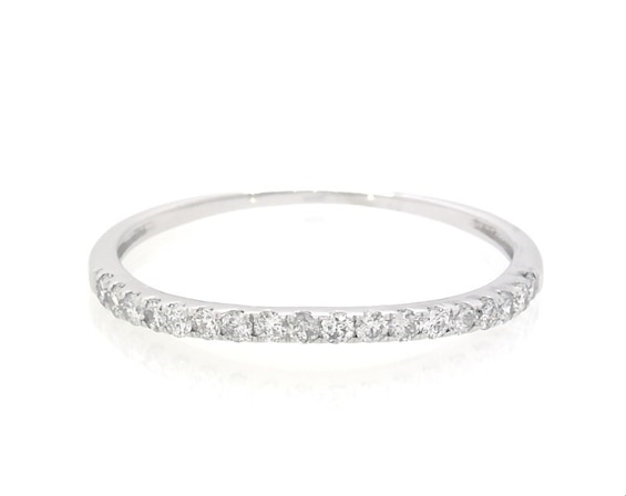 Previously Owned THE LEO Legacy Lab-Grown Diamond Wedding Band 1/2 ct tw 14K White Gold