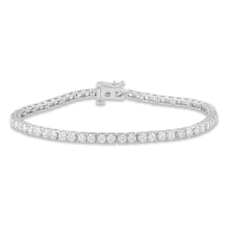 Previously Owned Lab-Created Diamonds by KAY Bracelet 5 ct tw 14K White Gold 7.25&quot;