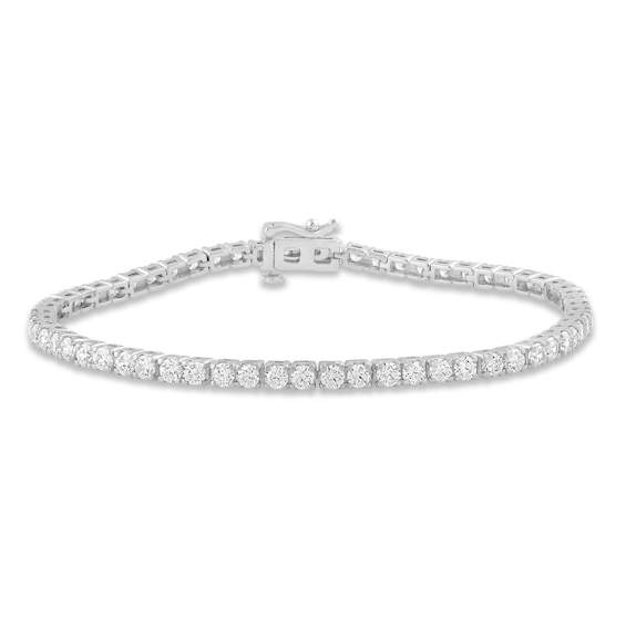 Previously Owned Lab-Created Diamonds by KAY Bracelet 5 ct tw 14K White Gold 7.25"