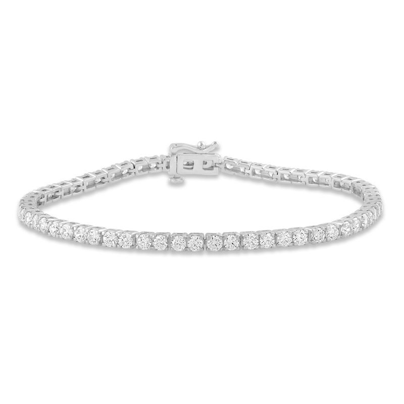 Main Image 1 of Previously Owned KAY Lab-Grown Diamonds Bracelet 5 ct tw 14K White Gold 7.25&quot;