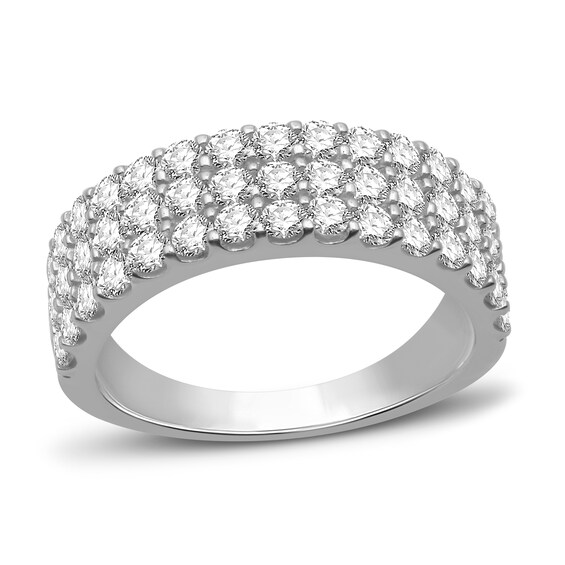 Previously Owned Diamond Anniversary Ring 1-1/2 ct tw Round-cut 10K White Gold