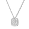 Thumbnail Image 1 of Previously Owned Diamond Necklace 1/2 ct tw Round-cut 10K White Gold 18"
