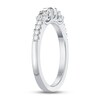 Thumbnail Image 2 of Previously Owned Diamond Wedding Band 1/2 ct tw Round-cut 10K White Gold