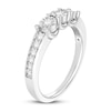 Thumbnail Image 2 of Previously Owned Three-stone Diamond Anniversary Ring 1/3 ct tw 10K White Gold