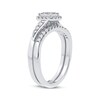 Thumbnail Image 2 of Previously Owned Multi-Diamond Center Bridal Set 3/8 ct tw Round-cut 10K White Gold