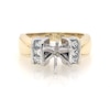 Thumbnail Image 0 of Previously Owned Diamond Engagement Ring Setting 5/8 ct tw 14K Two-Tone Gold