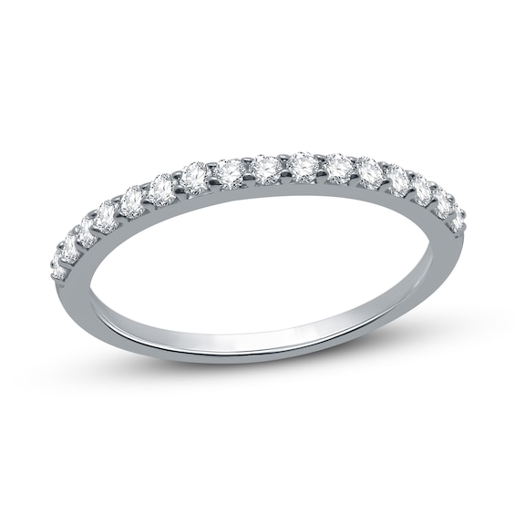 Previously Owned Diamond Wedding Band 1/4 ct tw Round-cut 14K White Gold