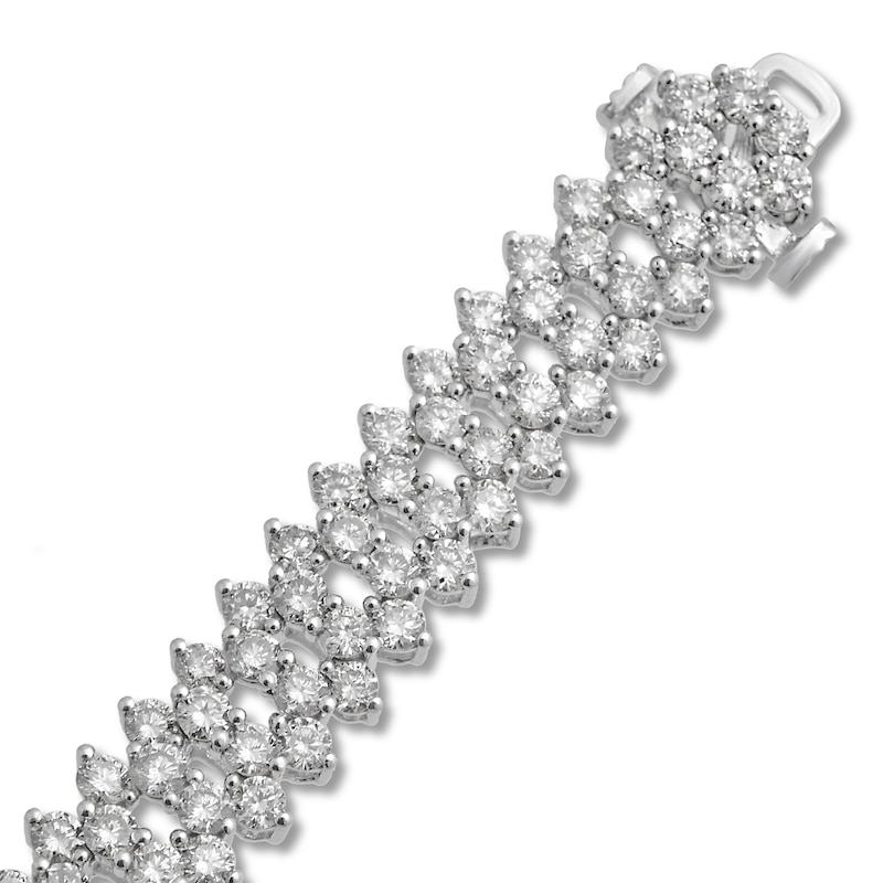 Main Image 2 of Previously Owned Diamond Bracelet 10 ct tw Round-Cut 14K White Gold 7.25&quot;