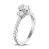 Thumbnail Image 2 of Previously Owned Three Stone Diamond Engagement Ring 1 ct tw Oval/Round 14K White Gold