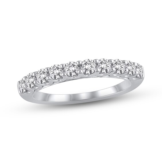Previously Owned Diamond Wedding Band 3/4 ct tw Round-cut 14K White Gold