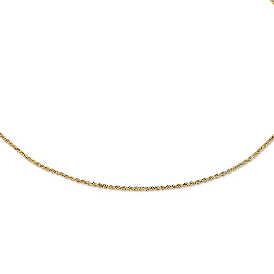 Previously Owned Rope Chain Necklace Solid 14K Yellow Gold 20