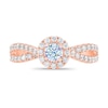 Thumbnail Image 2 of Previously Owned THE LEO First Light Diamond Round-Cut Engagement Ring 7/8 ct tw 14K Rose Gold Size 8