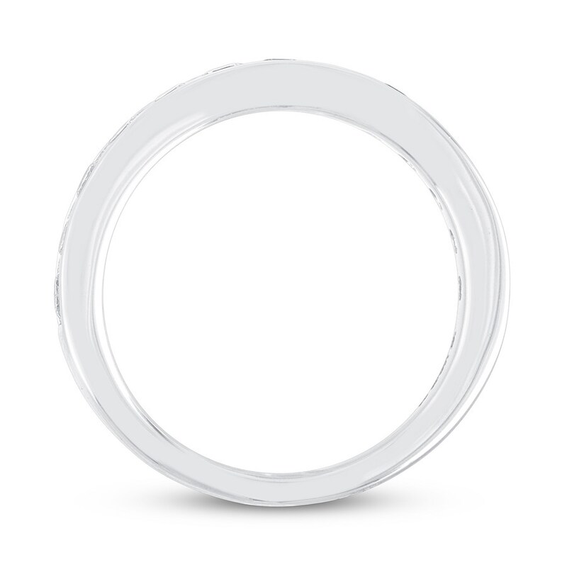 Main Image 2 of Previously Owned THE LEO Diamond Band 7/8 ct tw Round-cut 14K White Gold