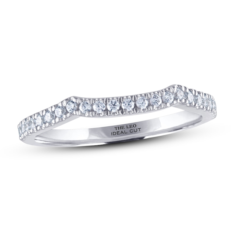 Main Image 1 of Previously Owned THE LEO Ideal Cut Diamond Wedding Band 1/5 ct tw 14K White Gold