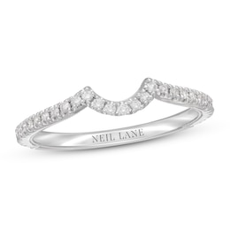 Previously Owned Neil Lane Diamond Wedding Band 1/5 ct tw Round-cut 14K White Gold