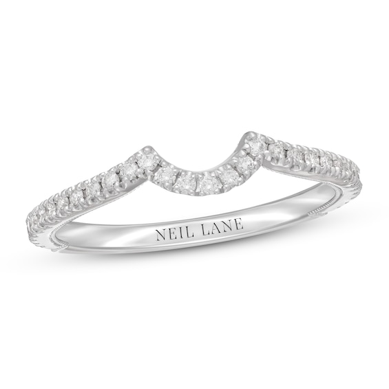 Previously Owned Neil Lane Diamond Wedding Band 1/5 ct tw Round-cut 14K White Gold