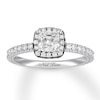Thumbnail Image 1 of Previously Owned Neil Lane Cushion-cut Diamond Engagement Ring 1-1/4 ct tw 14K White Gold