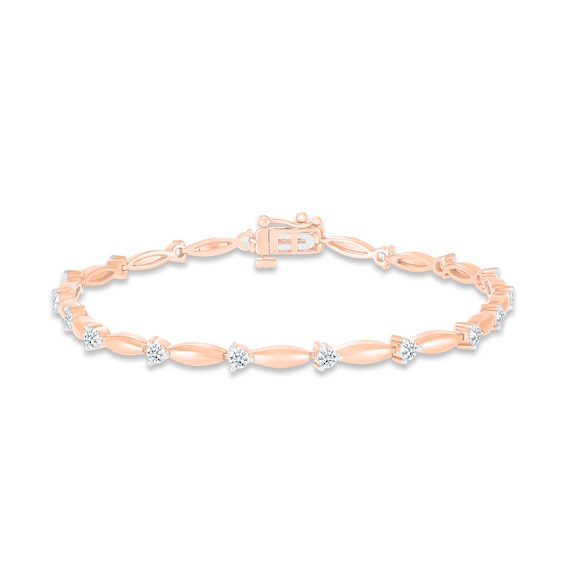 Previously Owned Diamond Line Bracelet 1-1/4 ct tw 10K Rose Gold 7.25"
