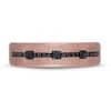 Thumbnail Image 2 of Previously Owned Neil Lane Men's Black Diamond Wedding Band 1/3 ct tw Square & Round 14K Rose Gold