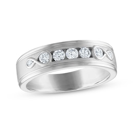 Previously Owned Every Moment Men's Diamond Wedding Band 1/2 ct tw 14K White Gold