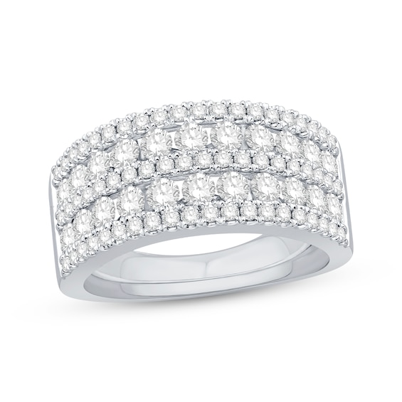 Previously Owned Diamond Anniversary Band 1-1/2 ct tw 14K White Gold