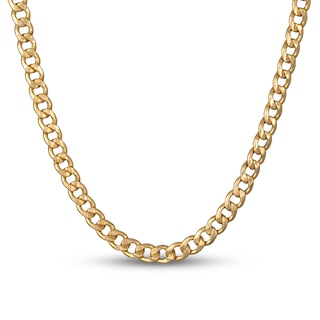 Epinki Boy Necklace Chain, Gold Curb Chain Stainless Steel Necklace for Men  21 Inch