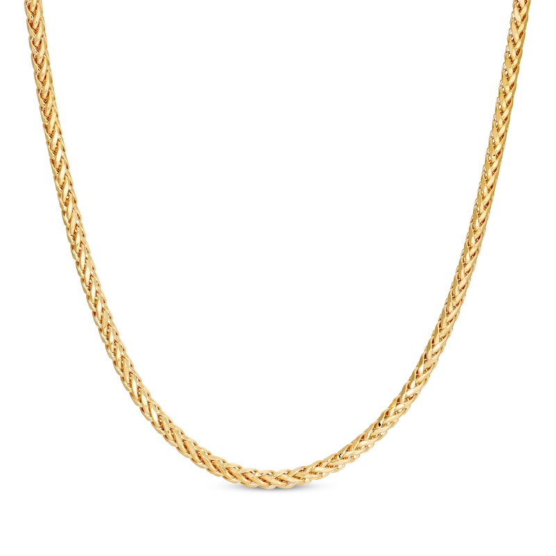 Main Image 1 of Previously Owned Wheat Chain Necklace Hollow 10K Yellow Gold 24&quot;