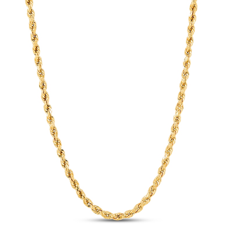 Main Image 1 of Previously Owned Rope Chain 3.0mm Hollow 14K Yellow Gold 22&quot;