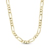 Thumbnail Image 1 of Previously Owned Figaro Chain Necklace Hollow 10K Yellow Gold 24"