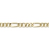 Thumbnail Image 2 of Previously Owned Figaro Chain Necklace Hollow 10K Yellow Gold 24"