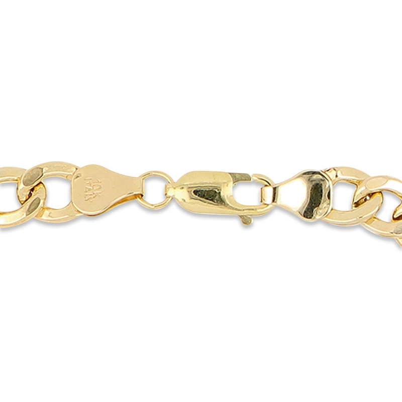 Main Image 3 of Previously Owned Figaro Chain Necklace Hollow 10K Yellow Gold 24"