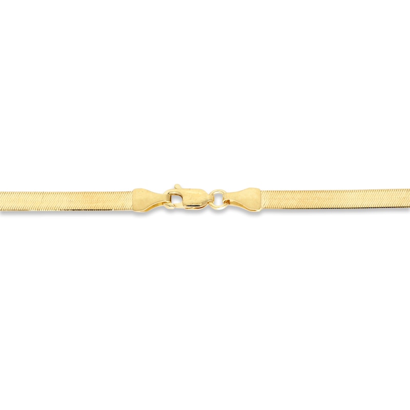 Main Image 3 of Previously Owned Herringbone Necklace Solid 14K Yellow Gold 18&quot;