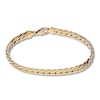 Thumbnail Image 1 of Previously Owned Herringbone Chain Bracelet Hollow 14K Yellow Gold 7.5"