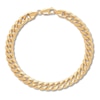 Thumbnail Image 1 of Previously Owned Cuban Curb Chain Bracelet Hollow 14K Yellow Gold 8.5&quot;
