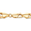 Thumbnail Image 2 of Previously Owned Cuban Curb Chain Bracelet Hollow 14K Yellow Gold 8.5&quot;