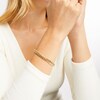 Thumbnail Image 3 of Previously Owned Cuban Curb Chain Bracelet Hollow 14K Yellow Gold 8.5&quot;