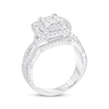 Thumbnail Image 2 of Previously Owned Princess-Cut Diamond Quad Double Frame Engagement Ring 1-1/3 ct tw 14K White Gold